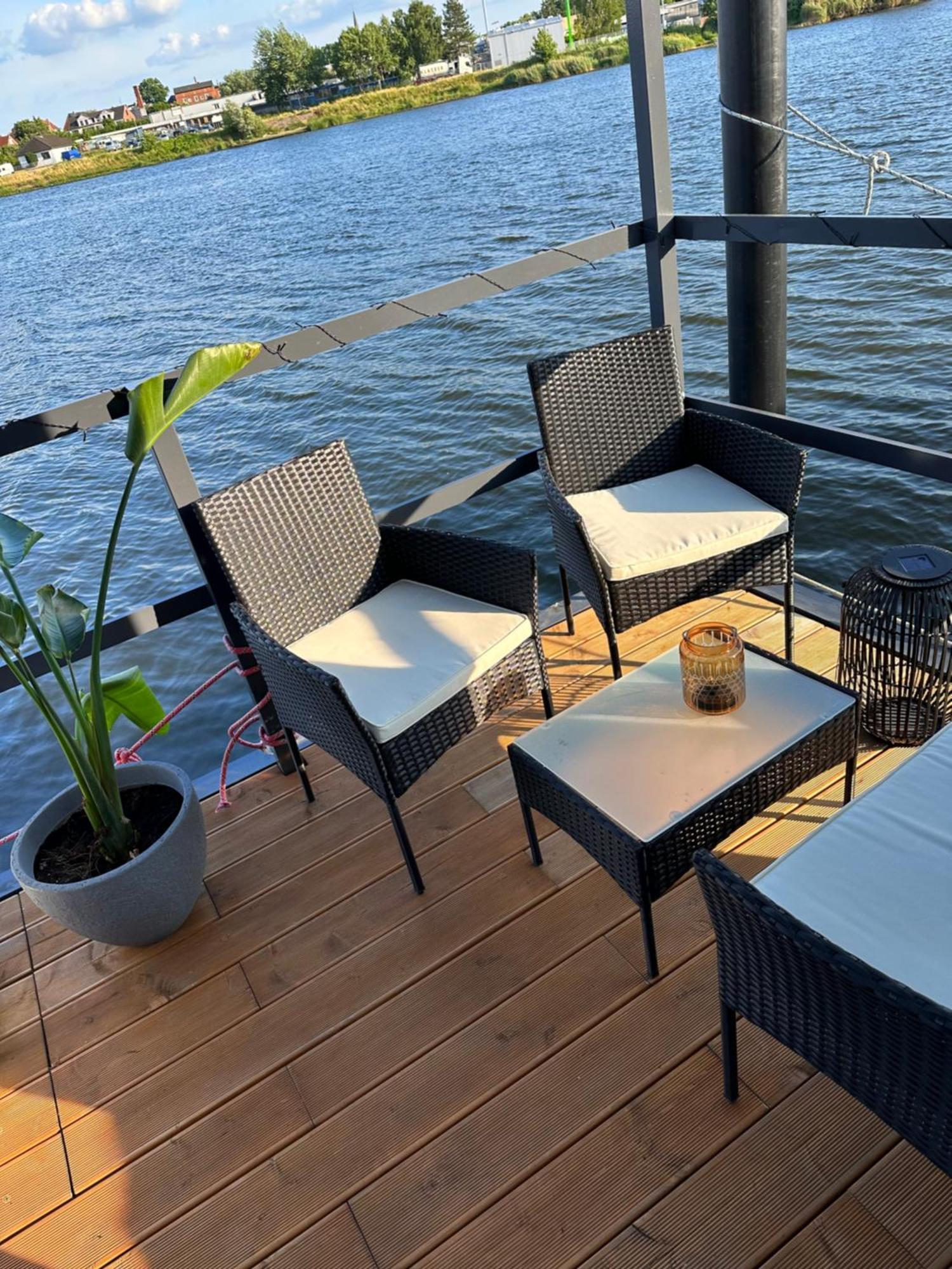 Апартаменти Premium Hausboot Trave Traum Любек Екстер'єр фото